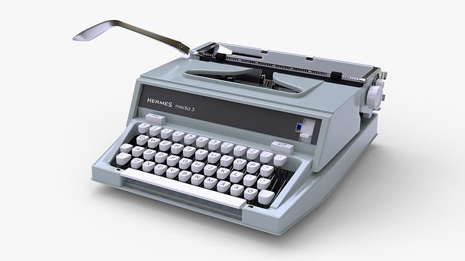 Hermes media 3 Typewriter 3D model