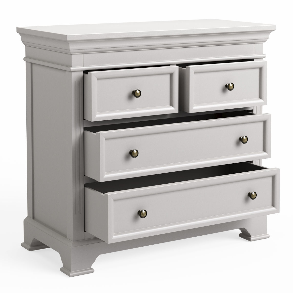 DAVENTRY Two Over Two Chest of Drawers 3D model_4