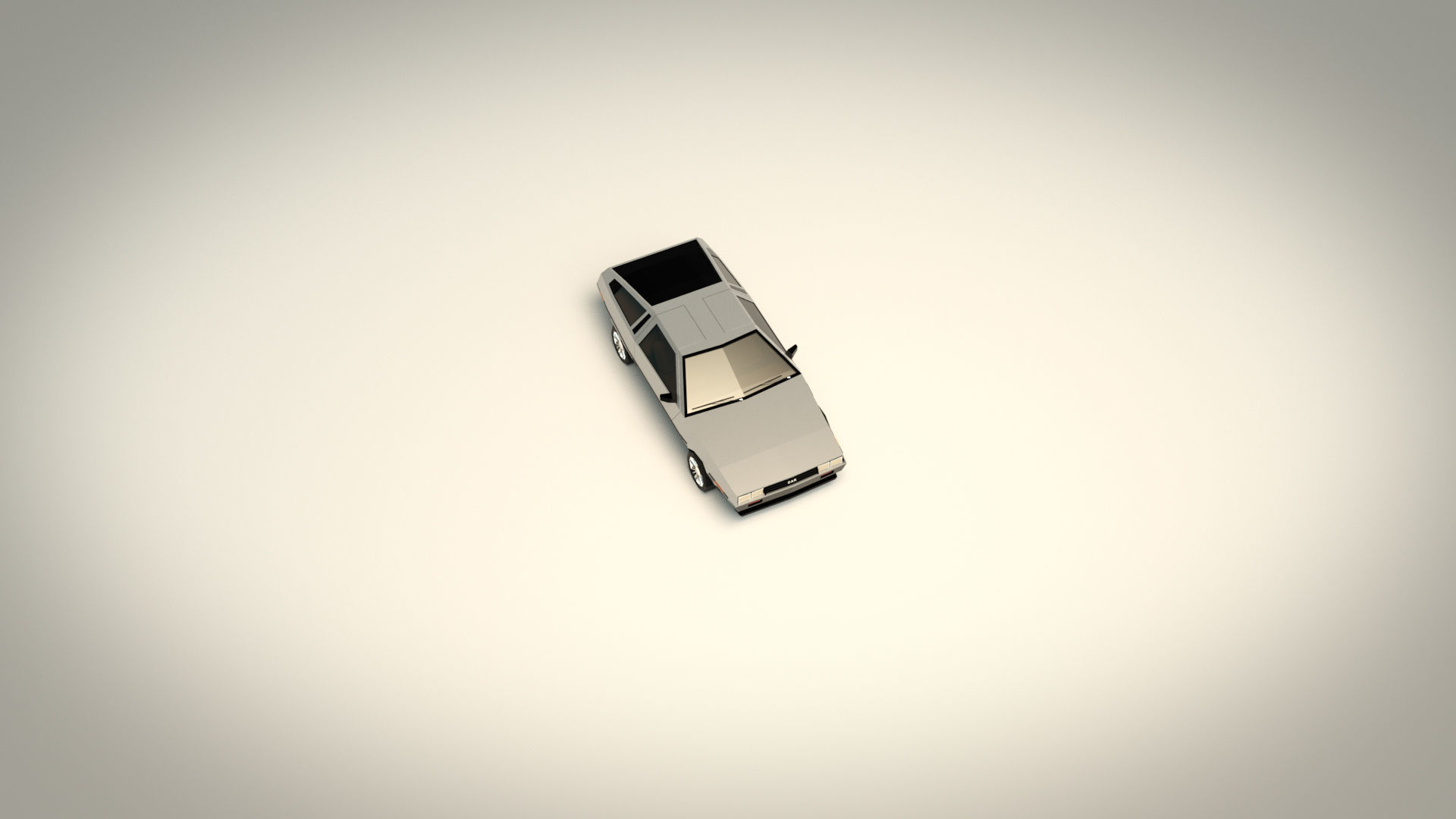 Low Poly Sports Car 04 Low-poly 3D model_6