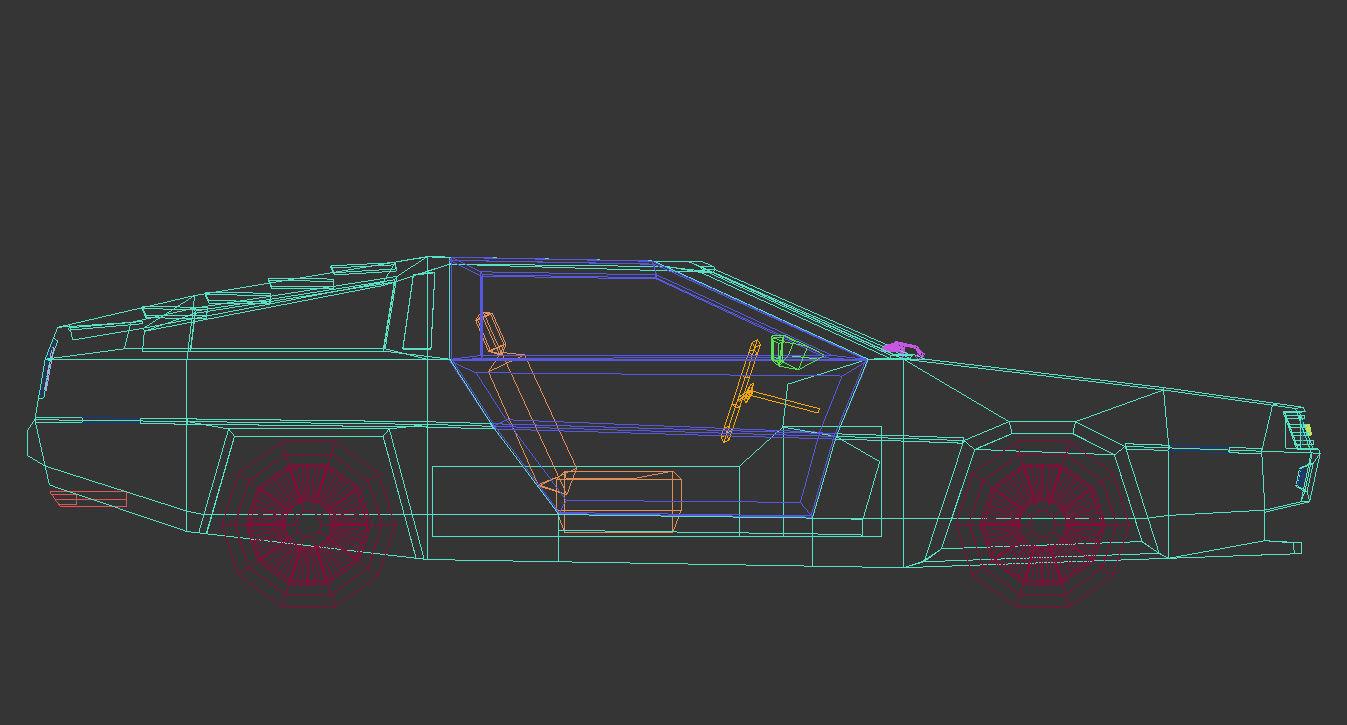 Low Poly Sports Car 04 Low-poly 3D model_17