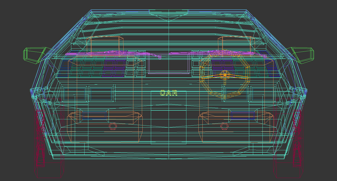 Low Poly Sports Car 04 Low-poly 3D model_16