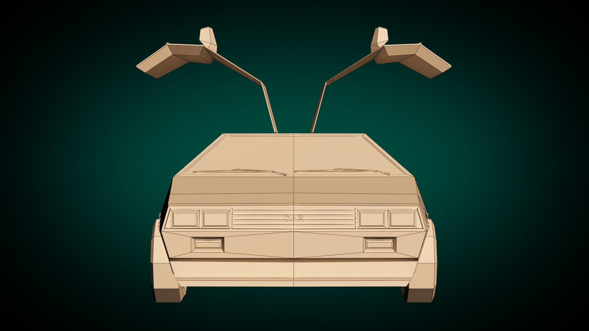 Low Poly Sports Car 04 Low-poly 3D model_11
