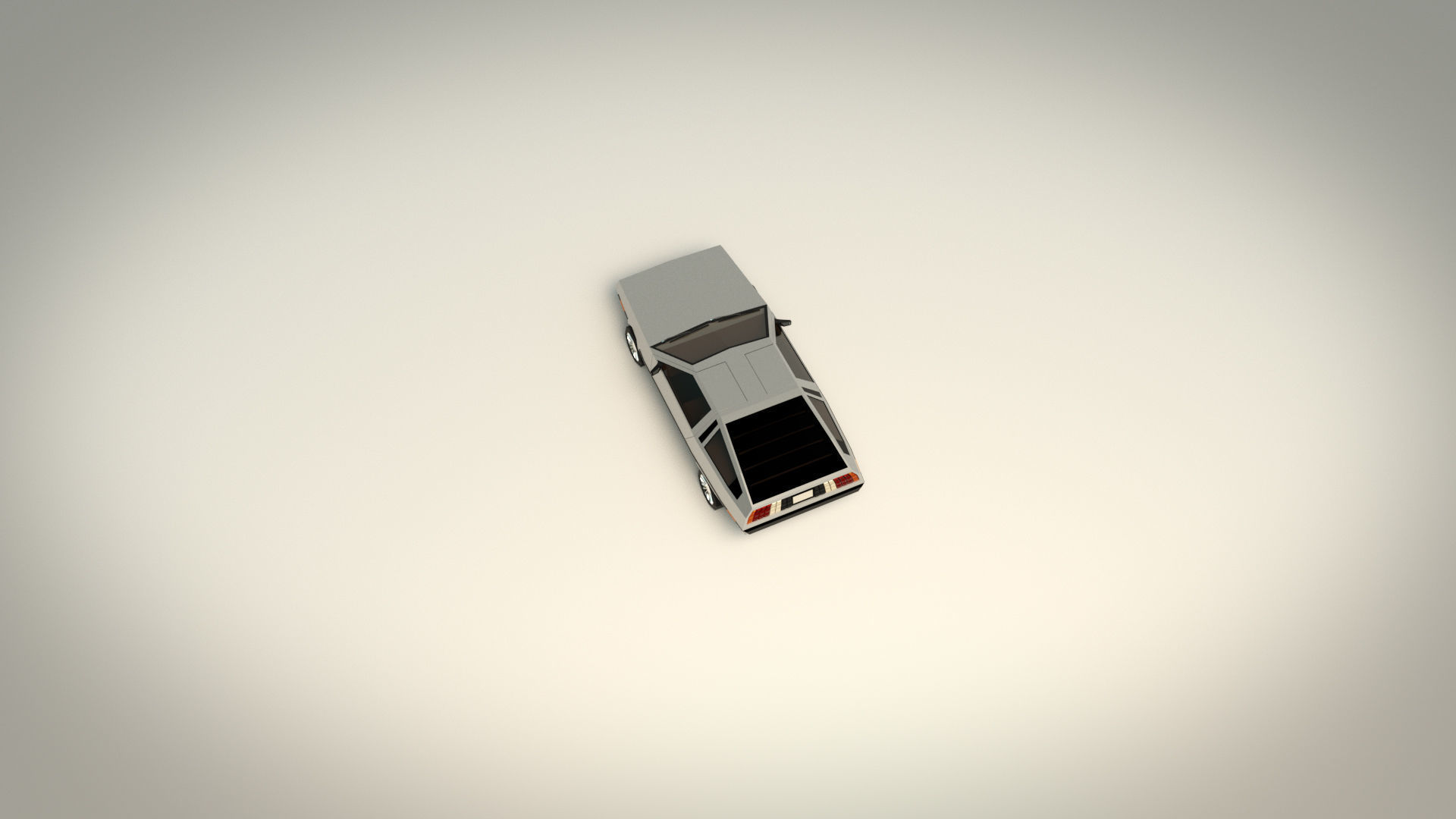 Low Poly Sports Car 04 Low-poly 3D model_5