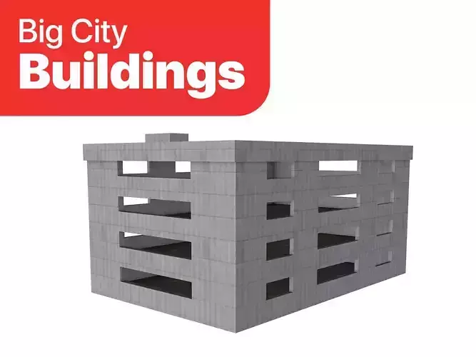 Big City Buildings - Parking Lot 002