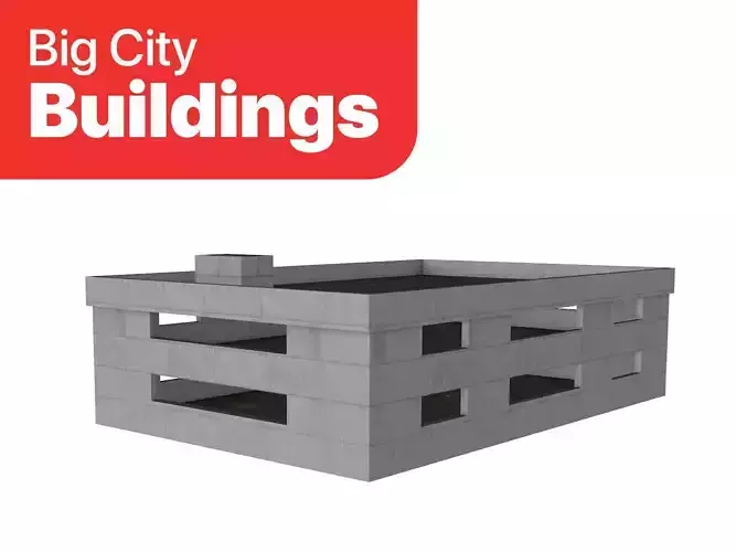 Big City Buildings - Parking Lot 001
