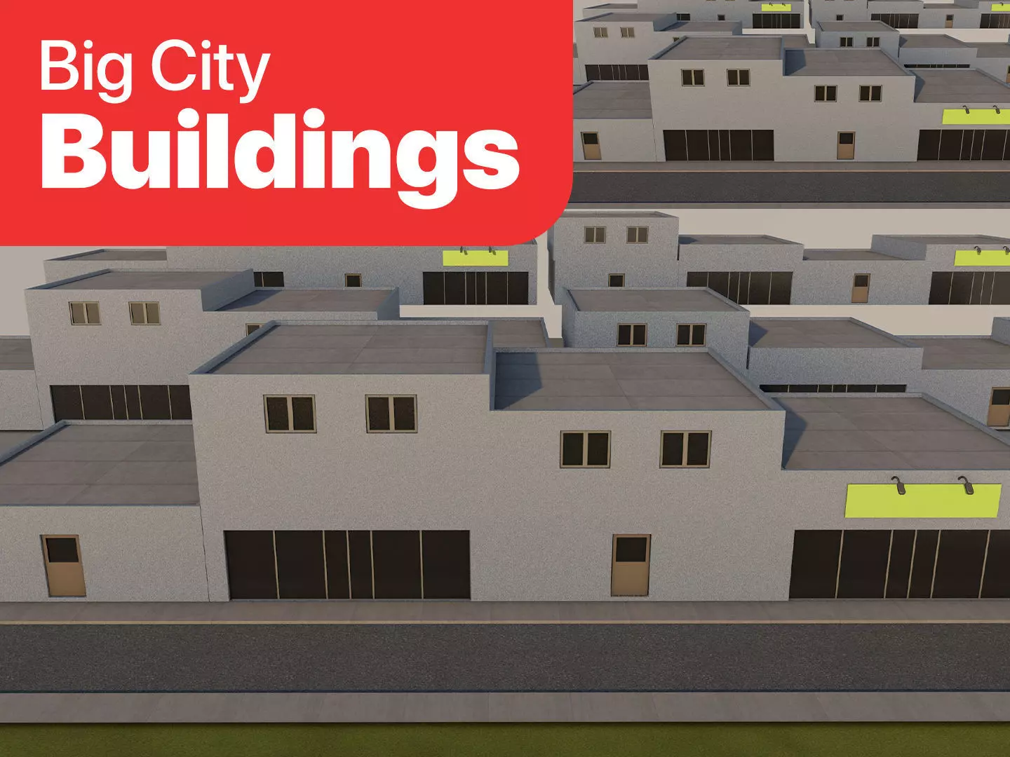Big City Buildings - Modular Infrastructure 3D model