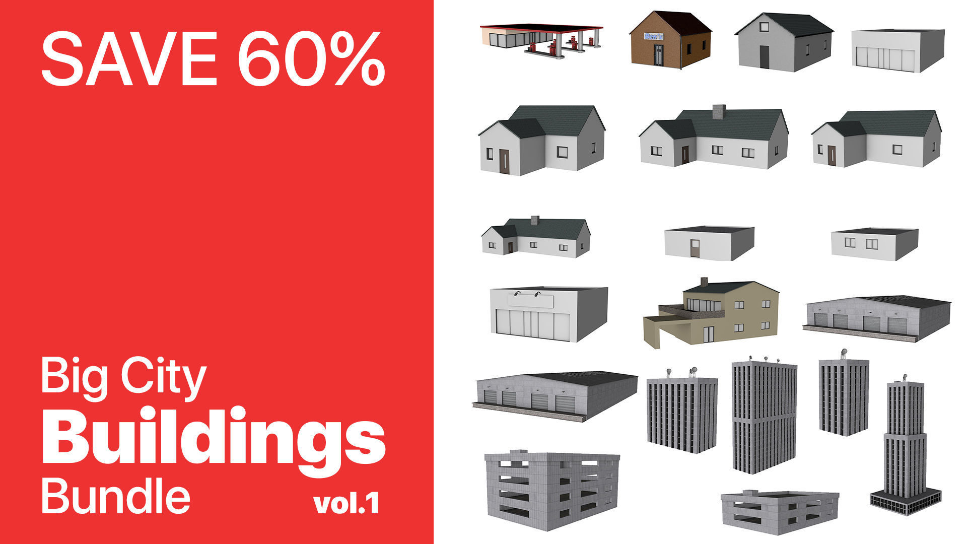 Big City Buildings - House 005 3D model_1