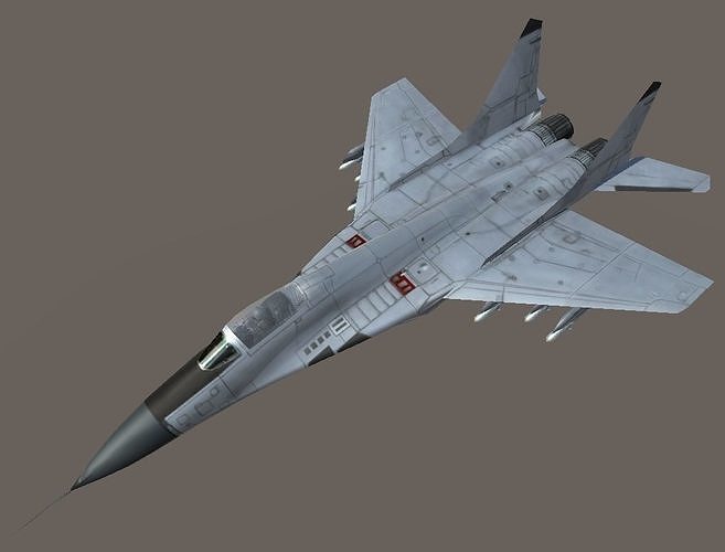 Mikoyan MiG-29 low-poly 3D model Low-poly 3D model
