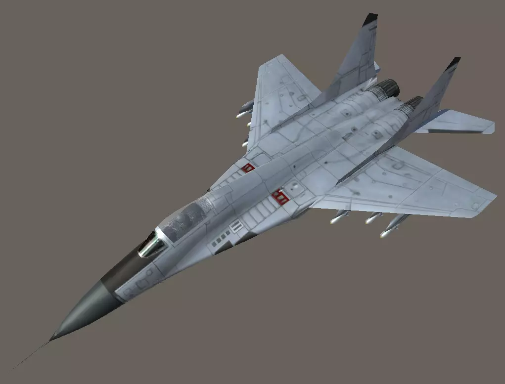 Mikoyan MiG-29 low-poly 3D model Low-poly 3D model