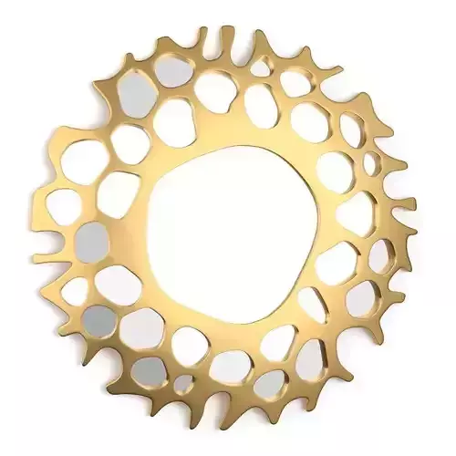 BRABBU Helios Glossy Gold Mirror