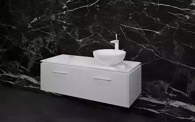 Bathrooms bathroom with marble wall