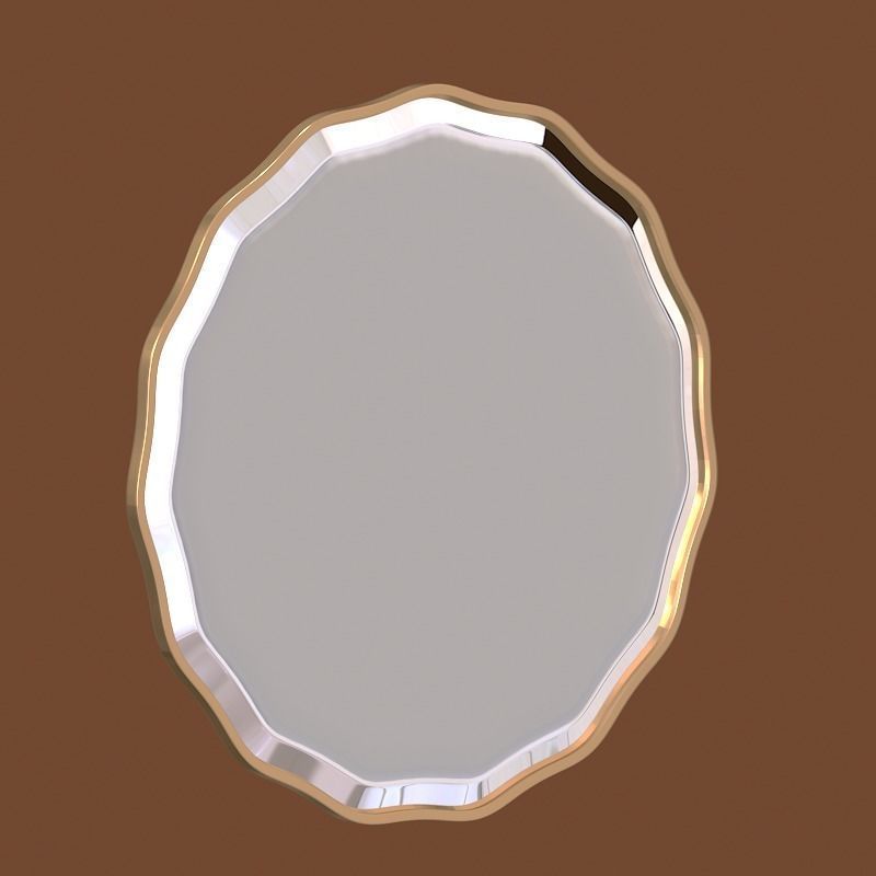 UTTERMOST ANETA ROUND MIRROR 3D model_1