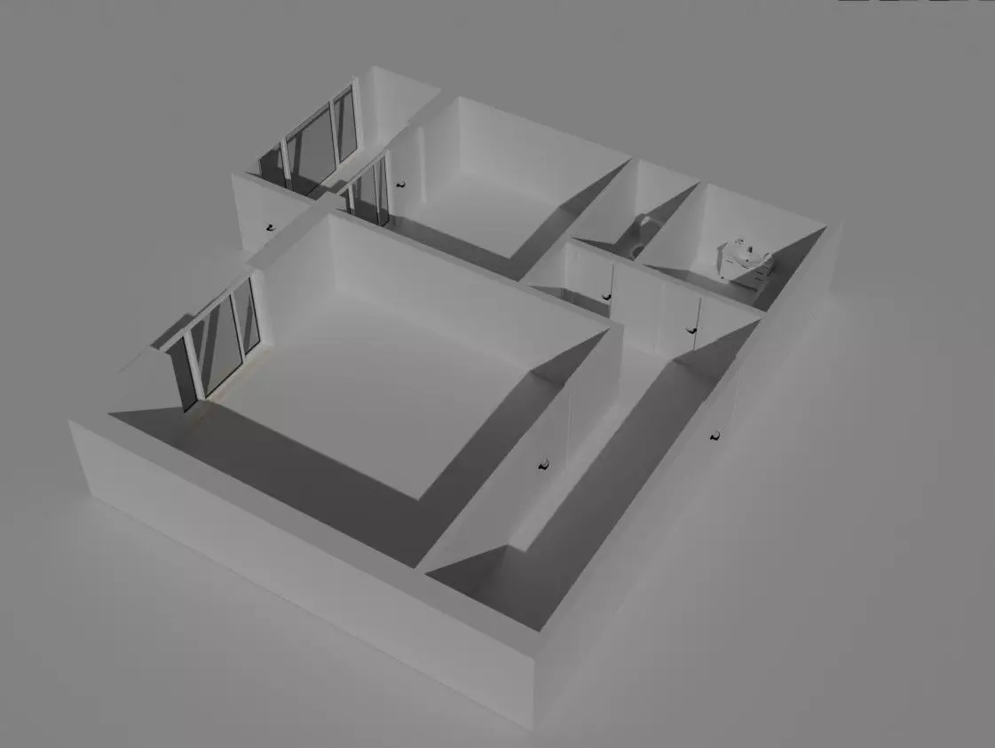 House floor plan of room Free 3D model_0