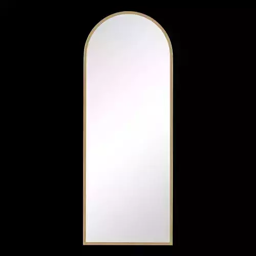 West Elm Metal Frame Arched 74 Floor Mirror