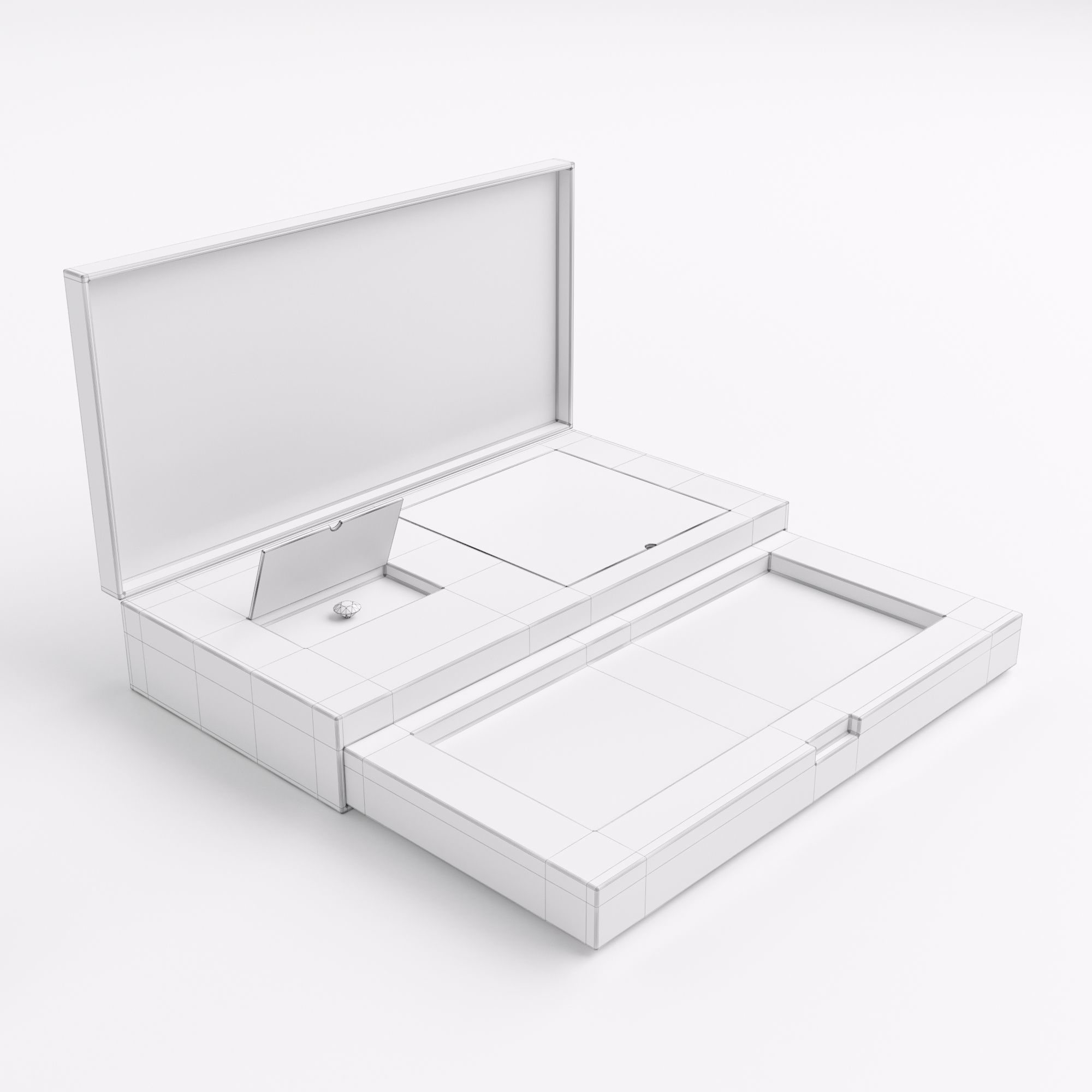 Diamond box 3D model_1