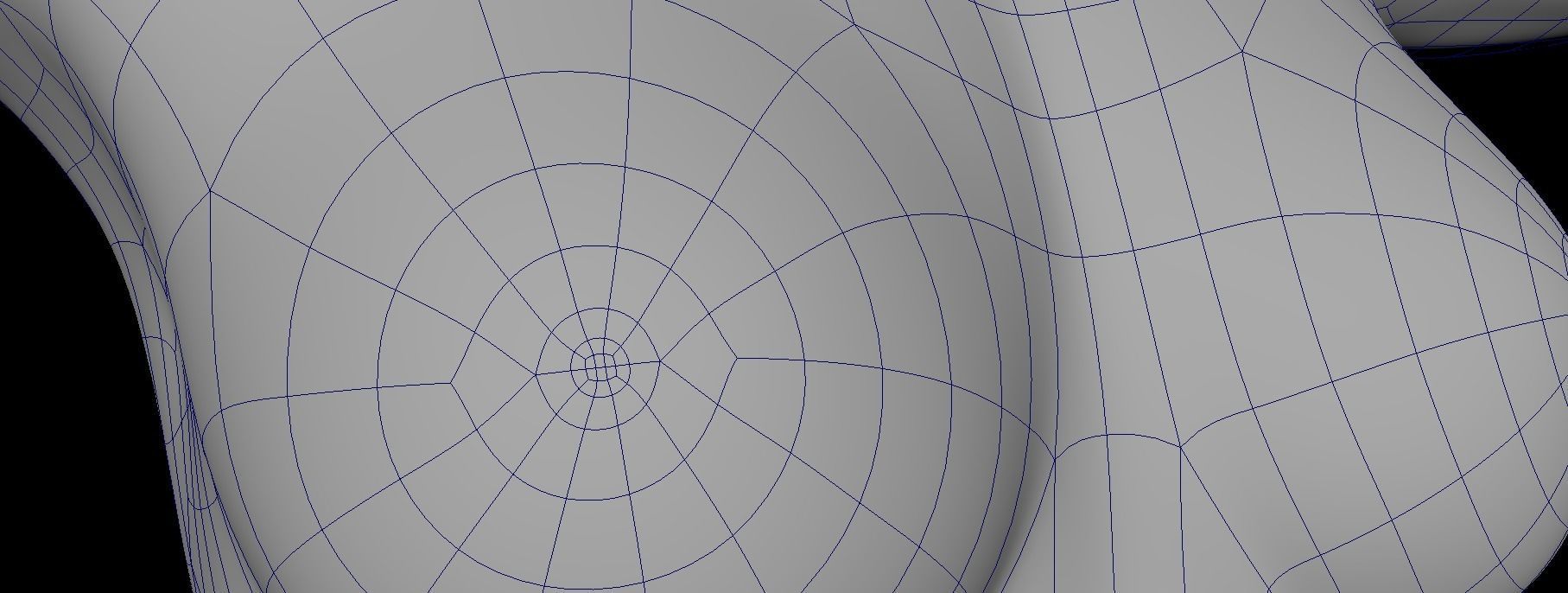 Five Different Female Body T pose Low-poly 3D model_20