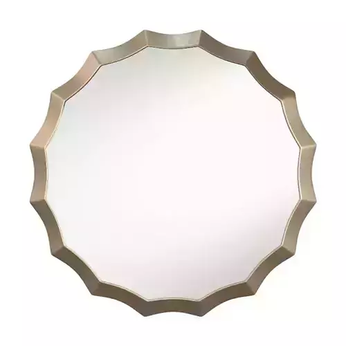 Potterybarn Scalloped Mirror Round