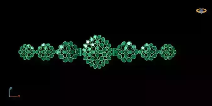 Bracelets 1 emerald brooch