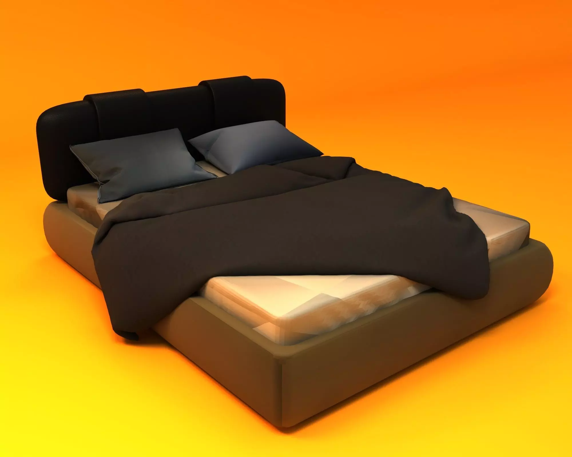 bedroom bed Free 3D model