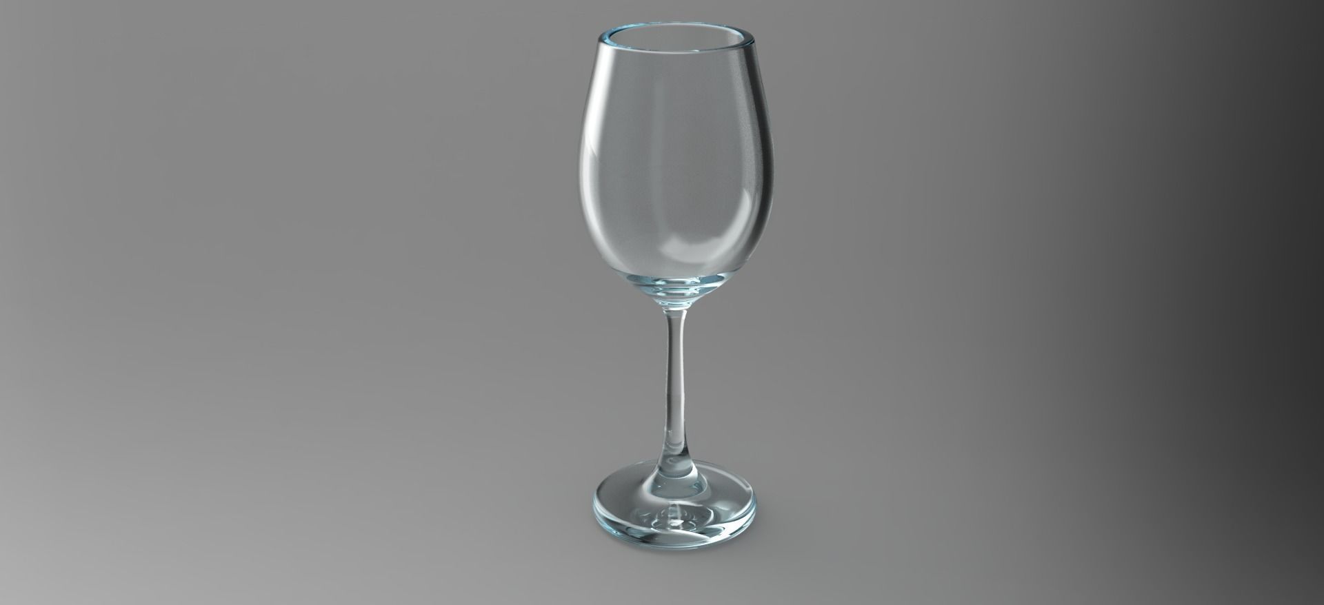 A bottle of wine and a glass  Low-poly 3D model_1