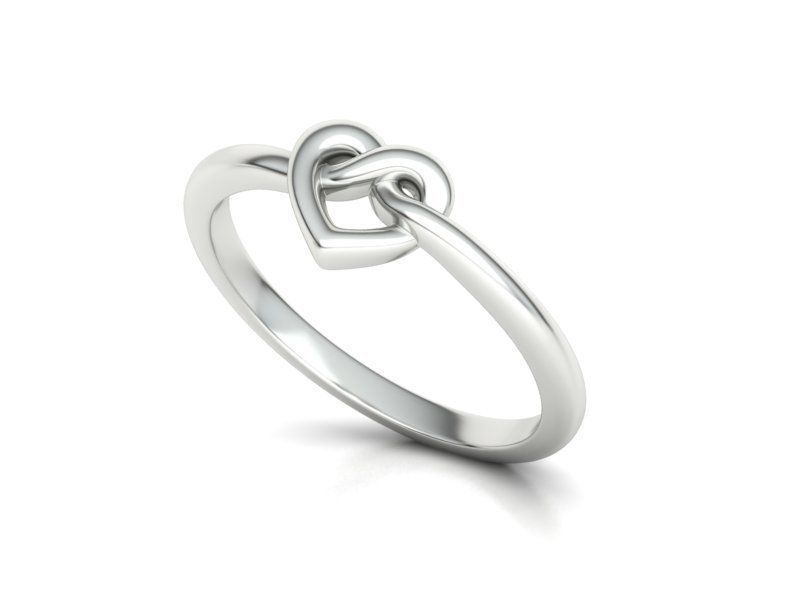Infinity Heart Knot Ring 3dmodel 3D print model_17