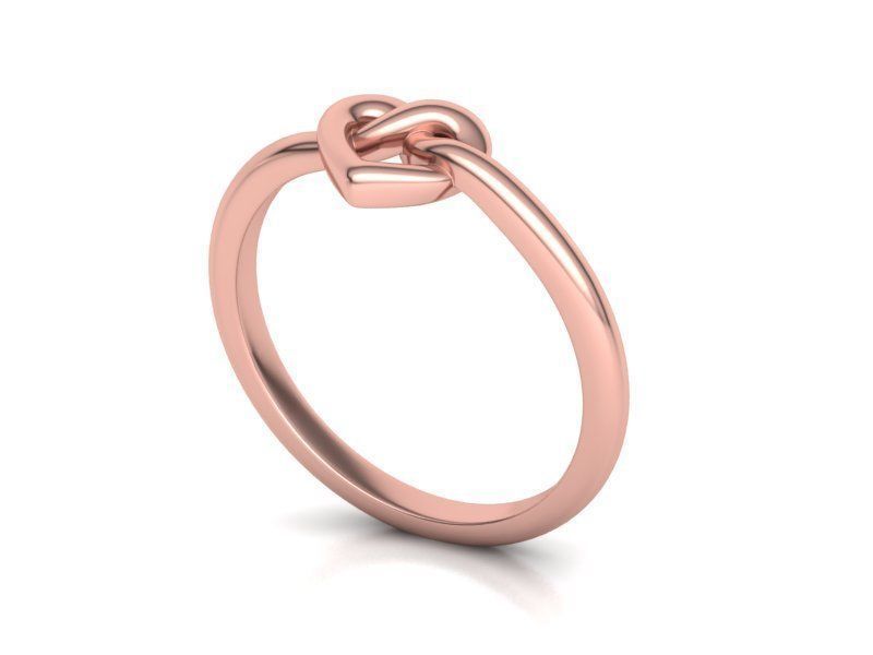 Infinity Heart Knot Ring 3dmodel 3D print model_13