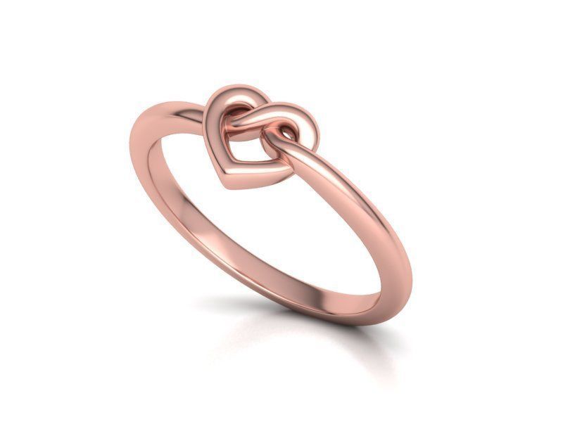 Infinity Heart Knot Ring 3dmodel 3D print model_16