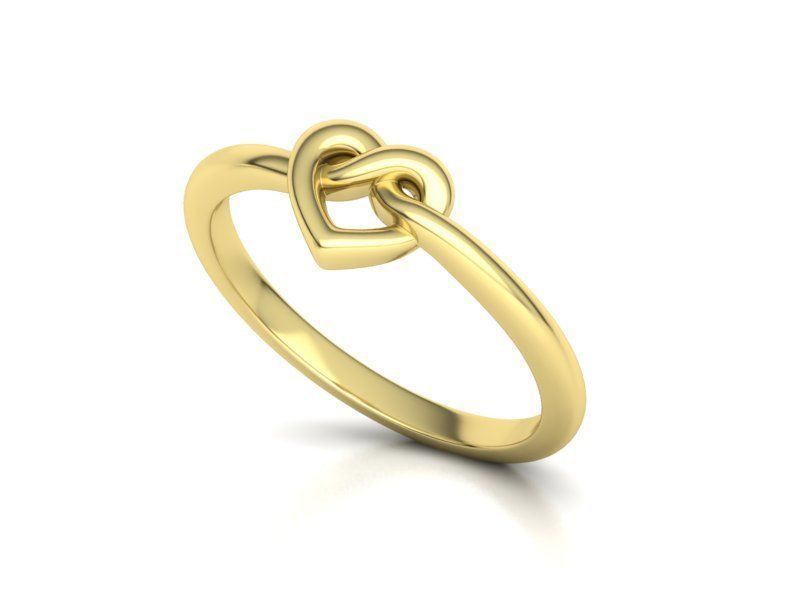 Infinity Heart Knot Ring 3dmodel 3D print model_18