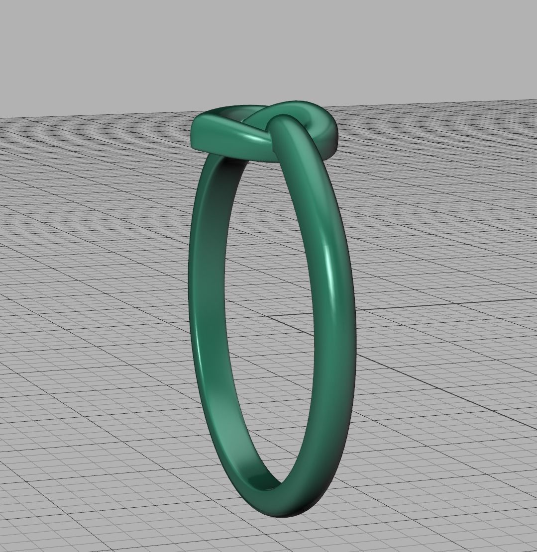Infinity Heart Knot Ring 3dmodel 3D print model_19