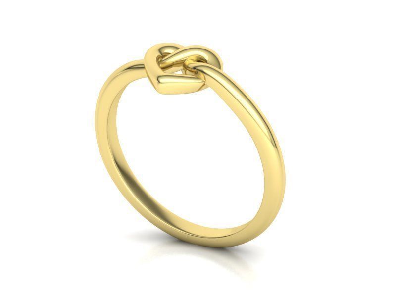 Infinity Heart Knot Ring 3dmodel 3D print model_15