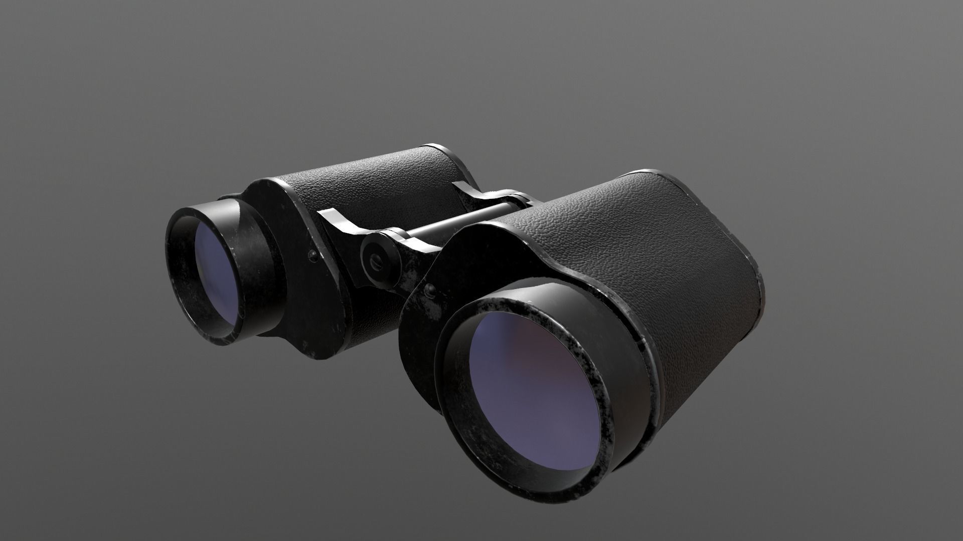 Binocular USSR B-12  Low-poly 3D model_3