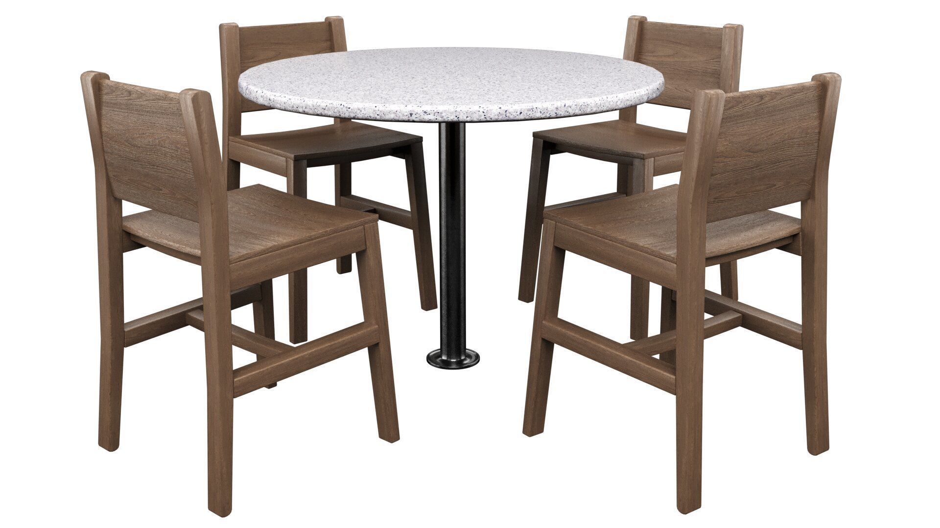 KFC Building and parking 3D model_25