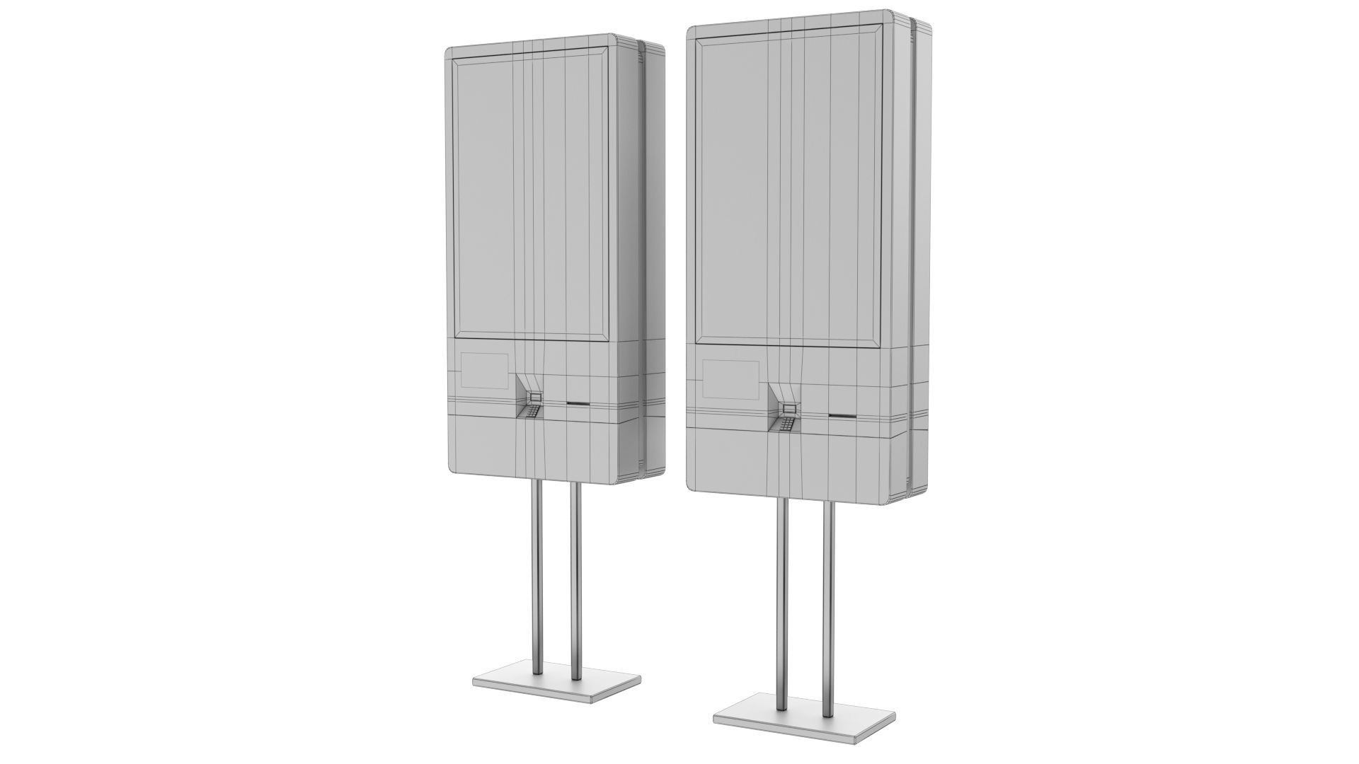 KFC Building and parking 3D model_43