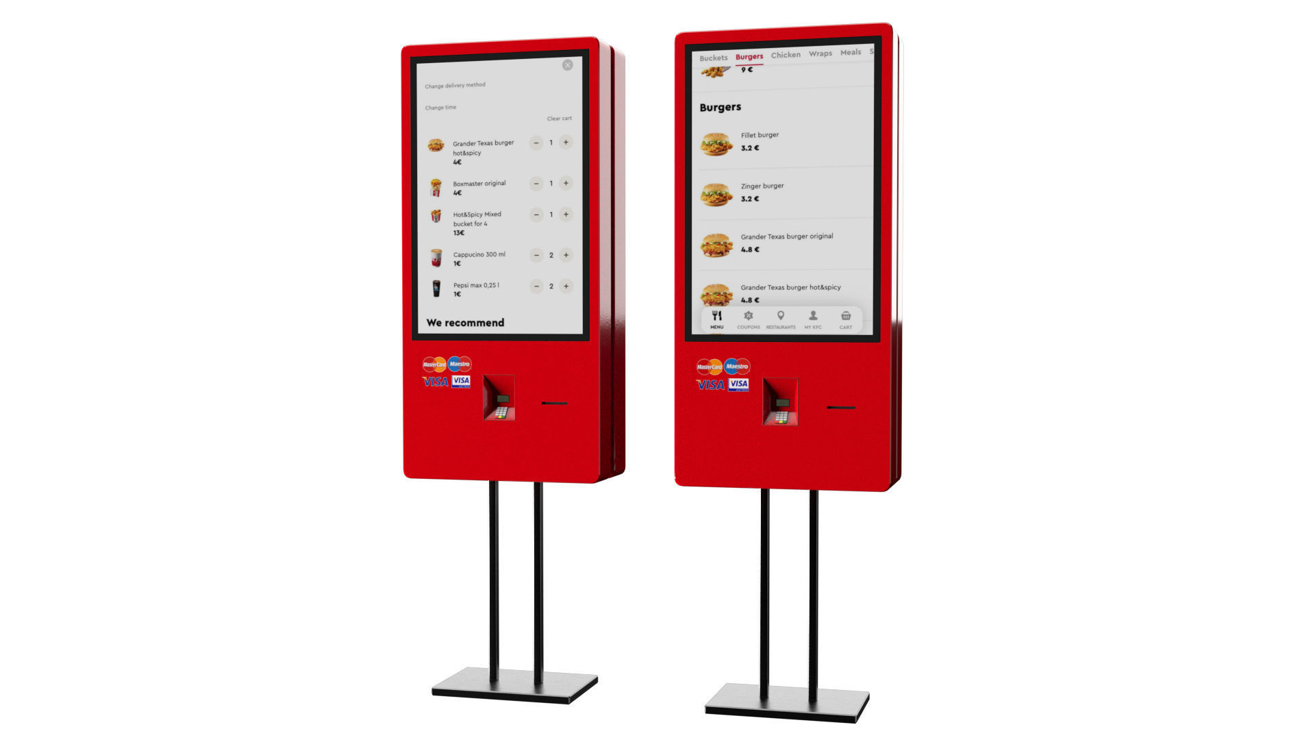 KFC Building and parking 3D model_27