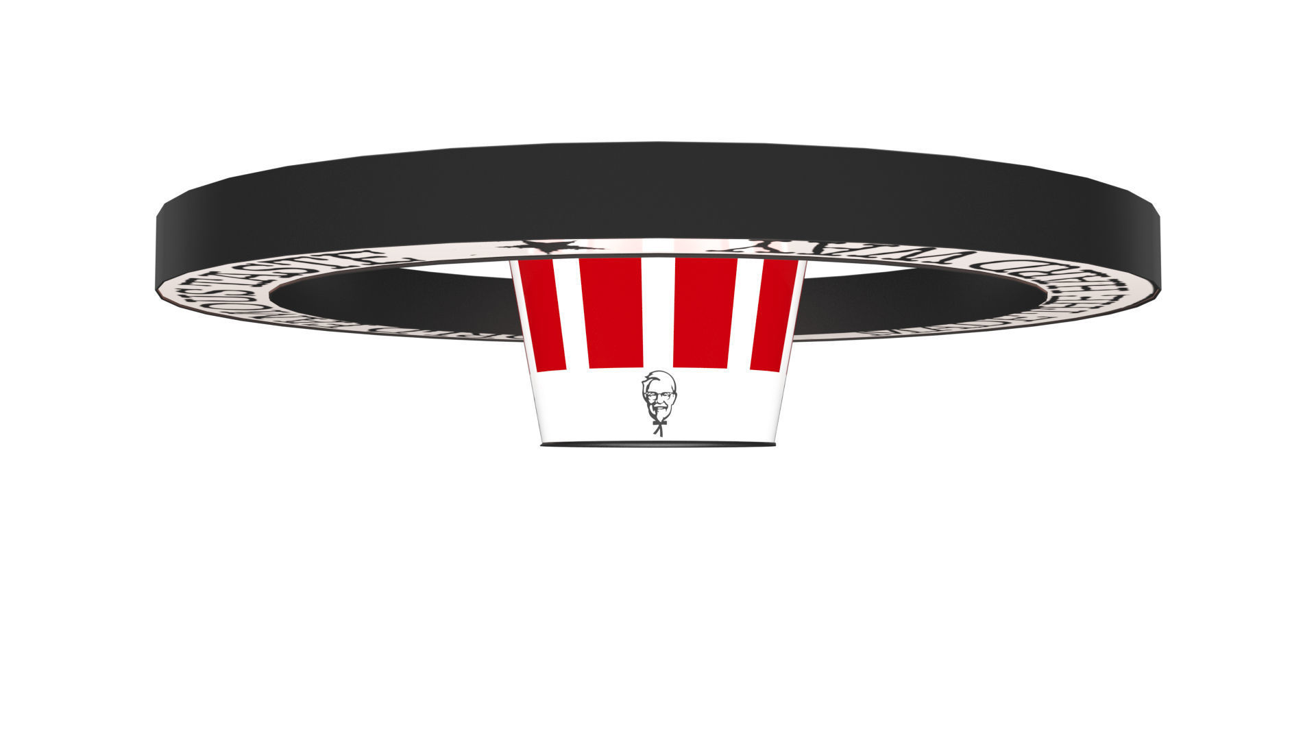 KFC Building and parking 3D model_30