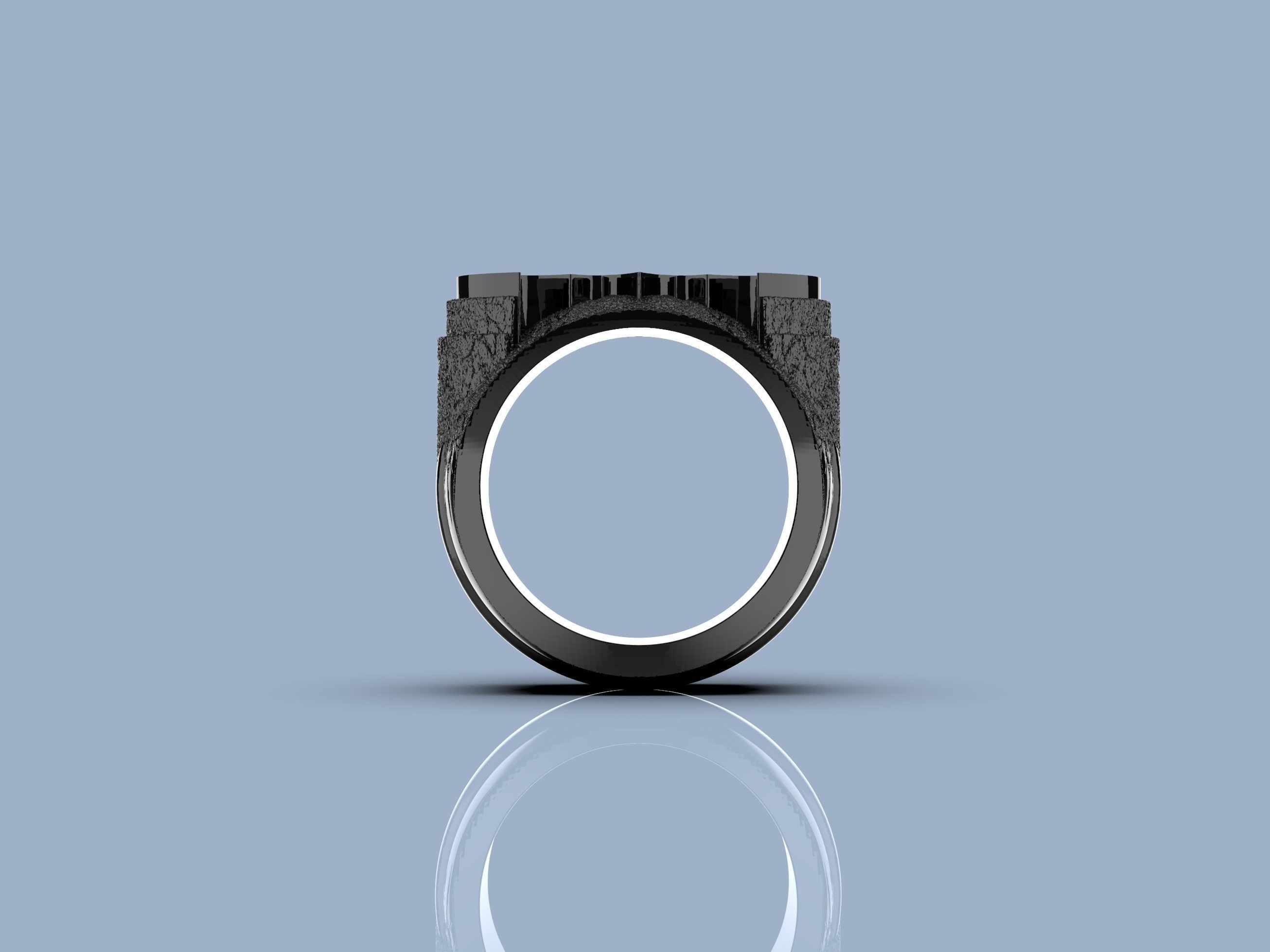 Green Lantern Batman Ring 3D print model_1