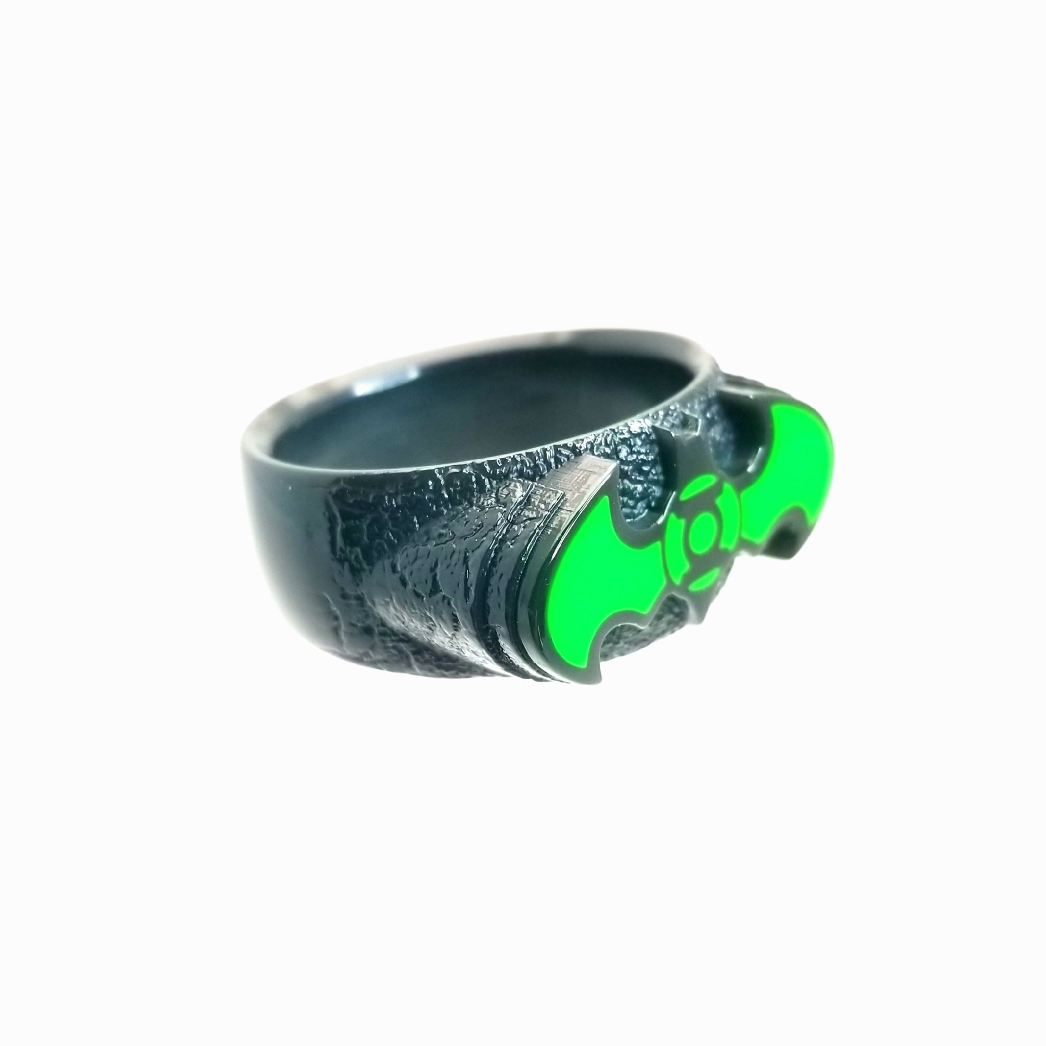 Green Lantern Batman Ring 3D print model_10