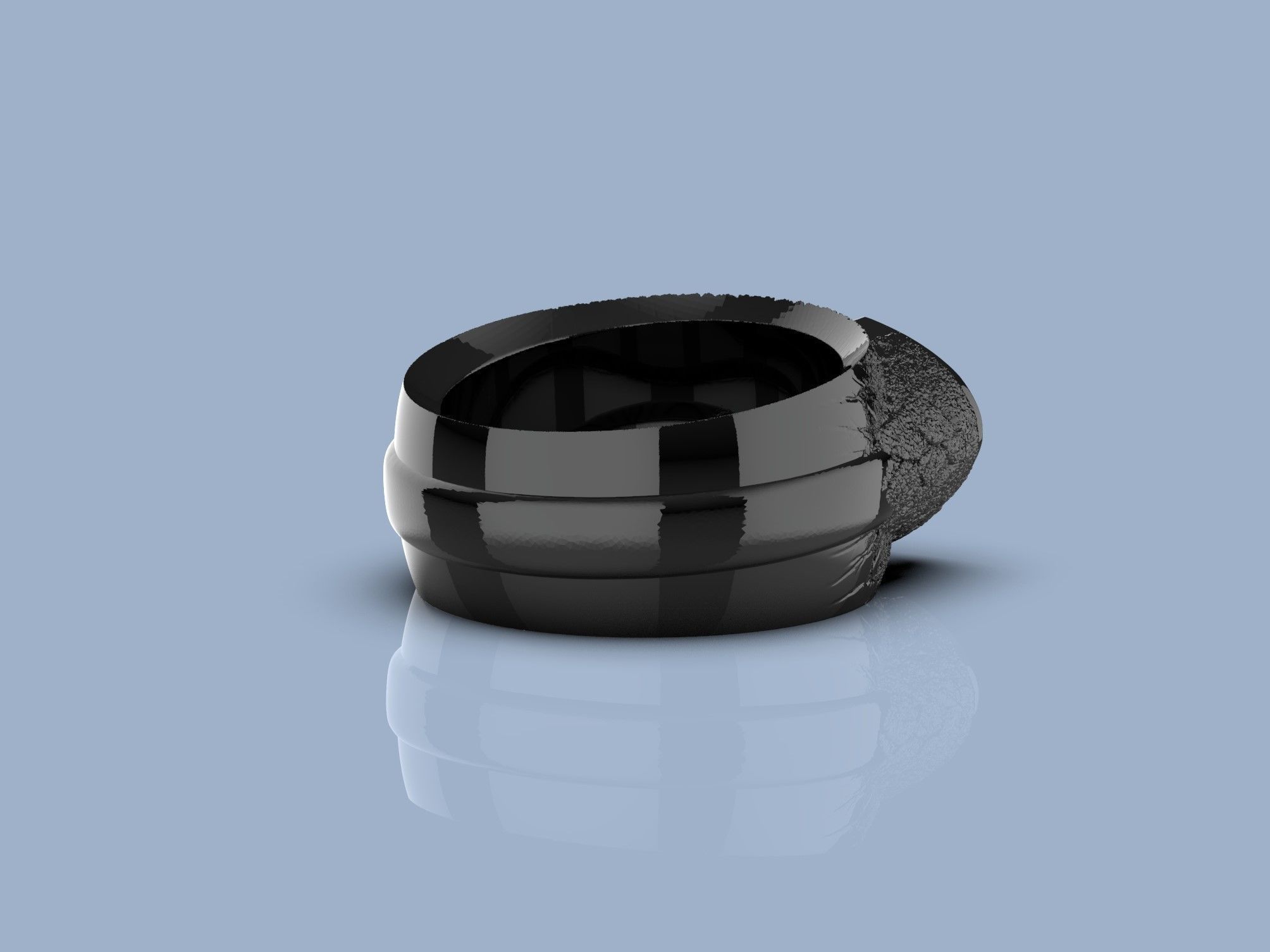 Green Lantern Batman Ring 3D print model_7