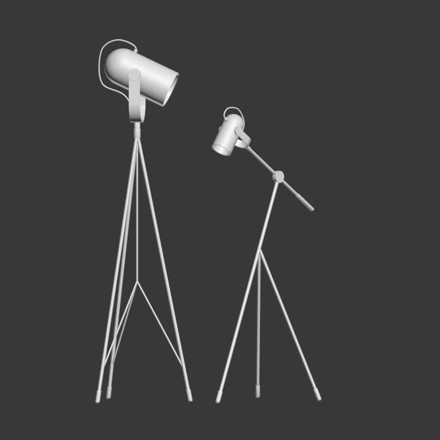 Floor Lamp Set  3D model_1