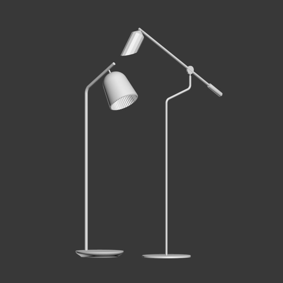 Floor Lamp Set  3D model_2