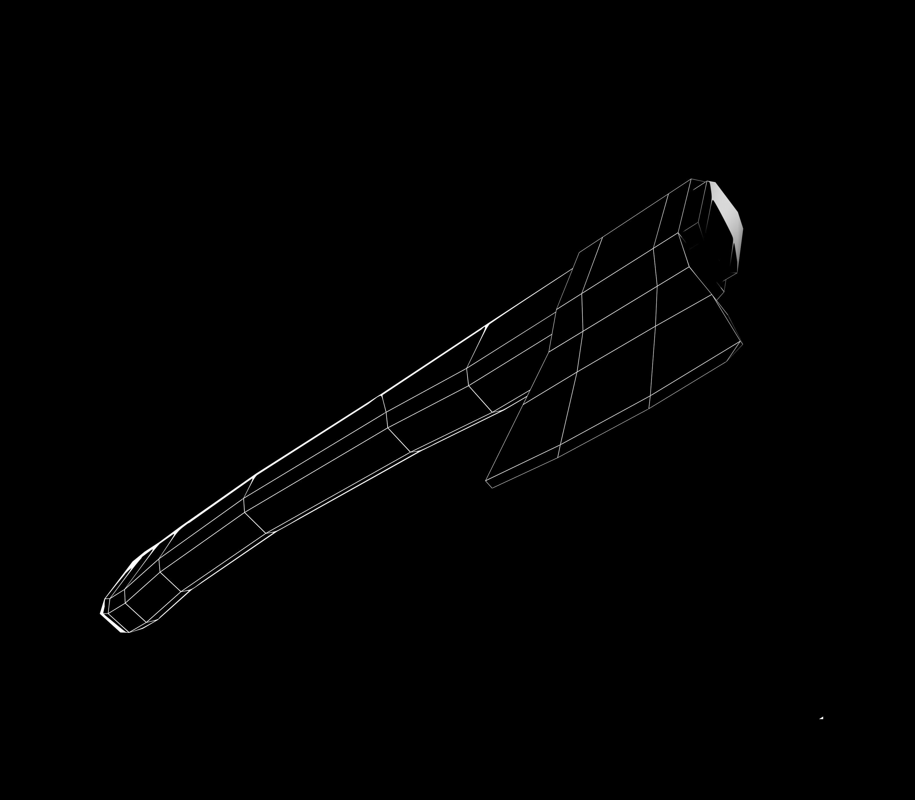 Classic axe ax hatchet cleaver hacket Low-poly 3D model_3