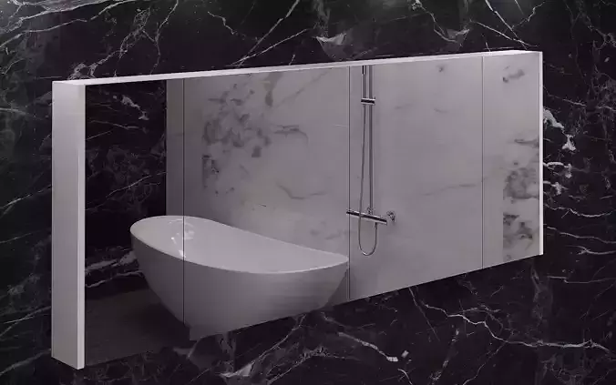bathroom mirror model 3D model