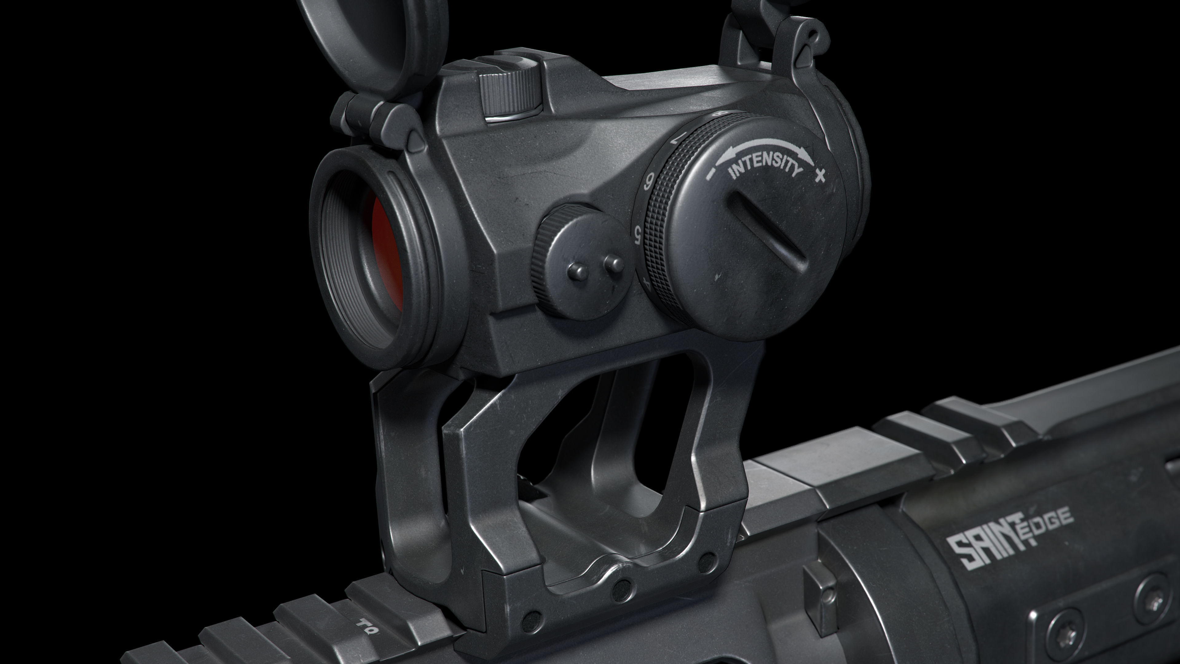 Springfield Armory Saint edge EVAC ar15 pistol Low-poly 3D model_12