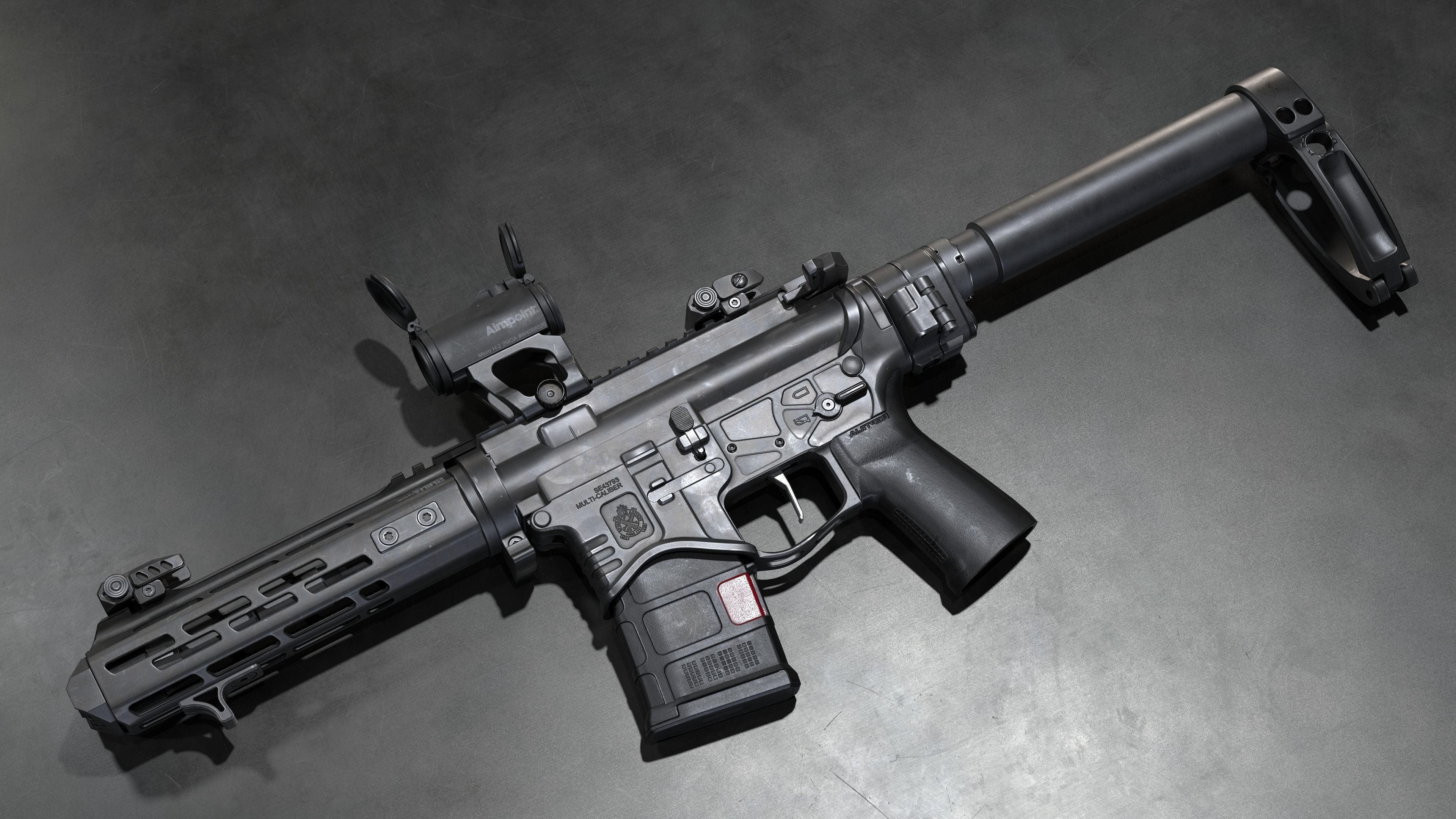 Springfield Armory Saint edge EVAC ar15 pistol Low-poly 3D model_10