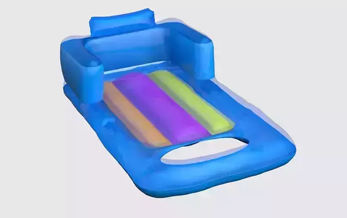 SWIMMING MATTRESS Low-poly 3D model