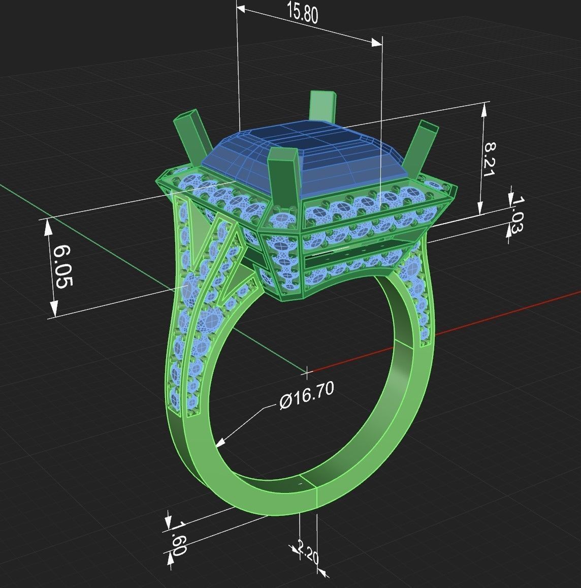 Ring 40 3D print model_11