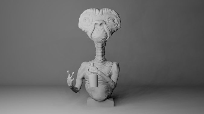 ET loosely based of the Movie 3D print model