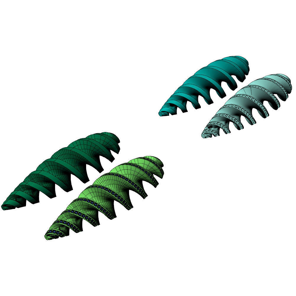 Tornado Twister Drop Charms Pendant 3D print model_5