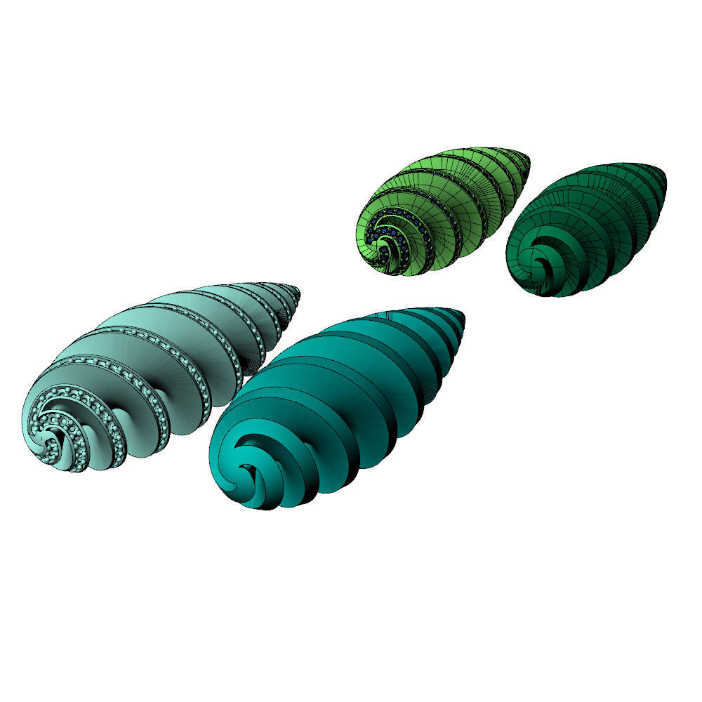 Tornado Twister Drop Charms Pendant 3D print model_6