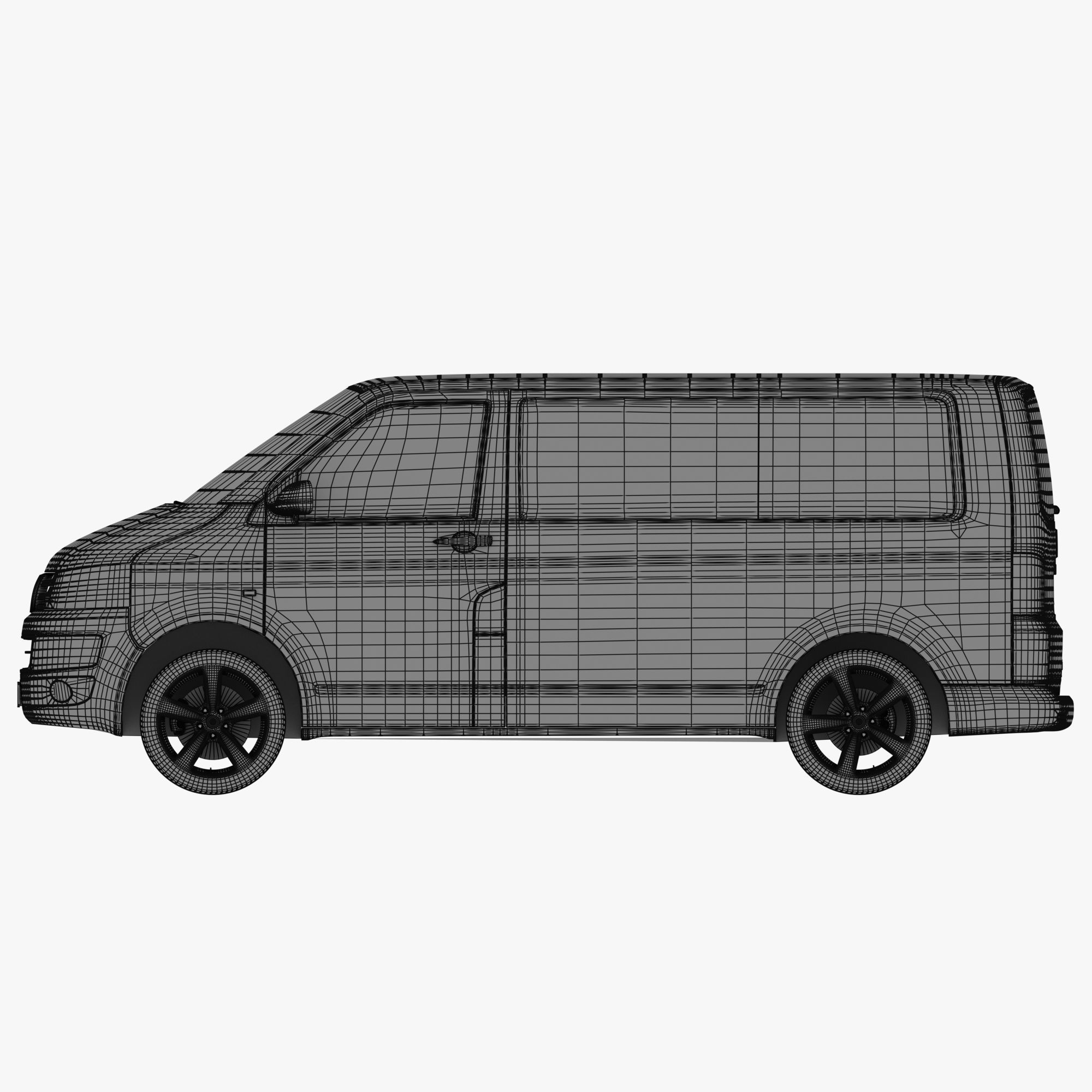 VW Multivan T5 3D model_13